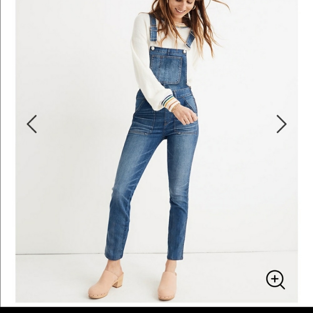 Madewell skinny overalls